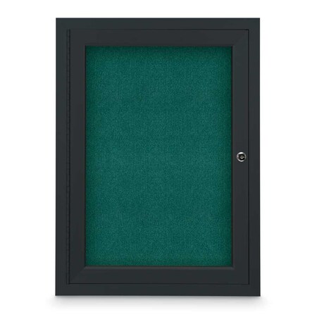 United Visual Products Sliding Door Indoor Enclosed Corkboard, 7 UV9028ACSH-BRONZE-CLOUD